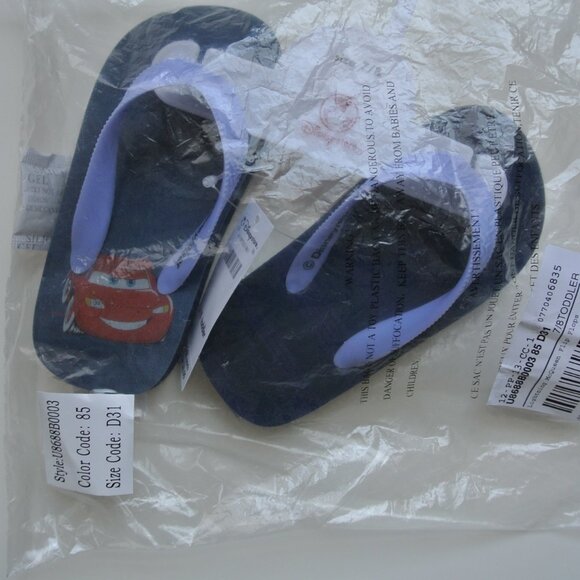 Disney Cars Flip-Flops for Todd, Size 7/8 Lightning McQueen & Friends, Brand New - Picture 5 of 16
